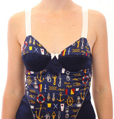 Dolce & Gabbana Blue Sailor Motive Tank Top -   -  Dolce & Gabbana.