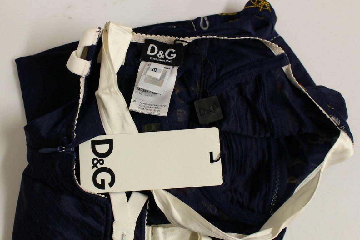 Dolce & Gabbana Blue Sailor Motive Tank Top -   -  Dolce & Gabbana.