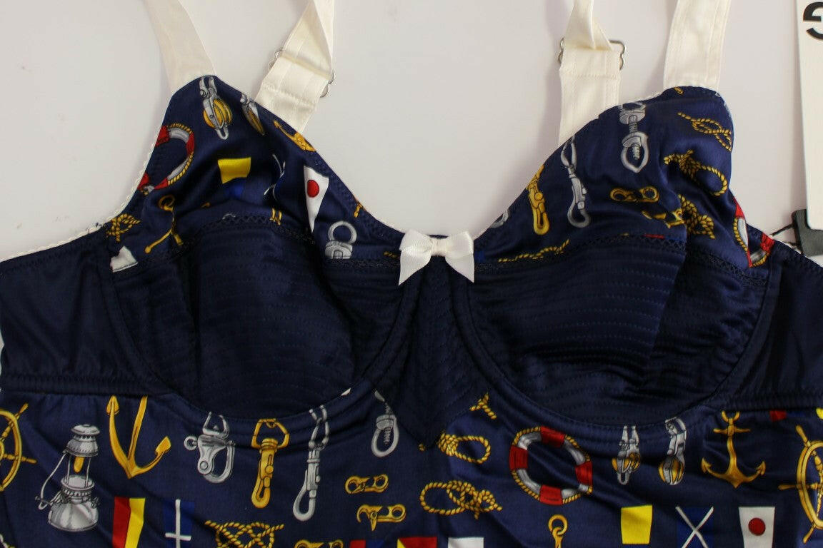 Dolce & Gabbana Blue Sailor Motive Tank Top -   -  Dolce & Gabbana.