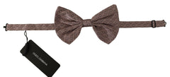 Dolce & Gabbana Gray Fantasy Print Adjustable Neck Papillon Bow Tie -  Neckties, Men -  Dolce & Gabbana.
