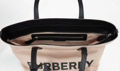 Burberry Small Rose Beige Logo Branded Econyl Nylon Tote Shoulder Handbag Purse -  Luxury Shopper Bag for Women -  Burberry.