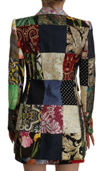 Dolce & Gabbana Multicolor Double-Breasted Patchwork Jacquard Blazer Jacket -   -  Dolce & Gabbana.