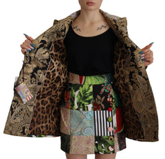 Dolce & Gabbana Multicolor Double-Breasted Patchwork Jacquard Blazer Jacket -   -  Dolce & Gabbana.