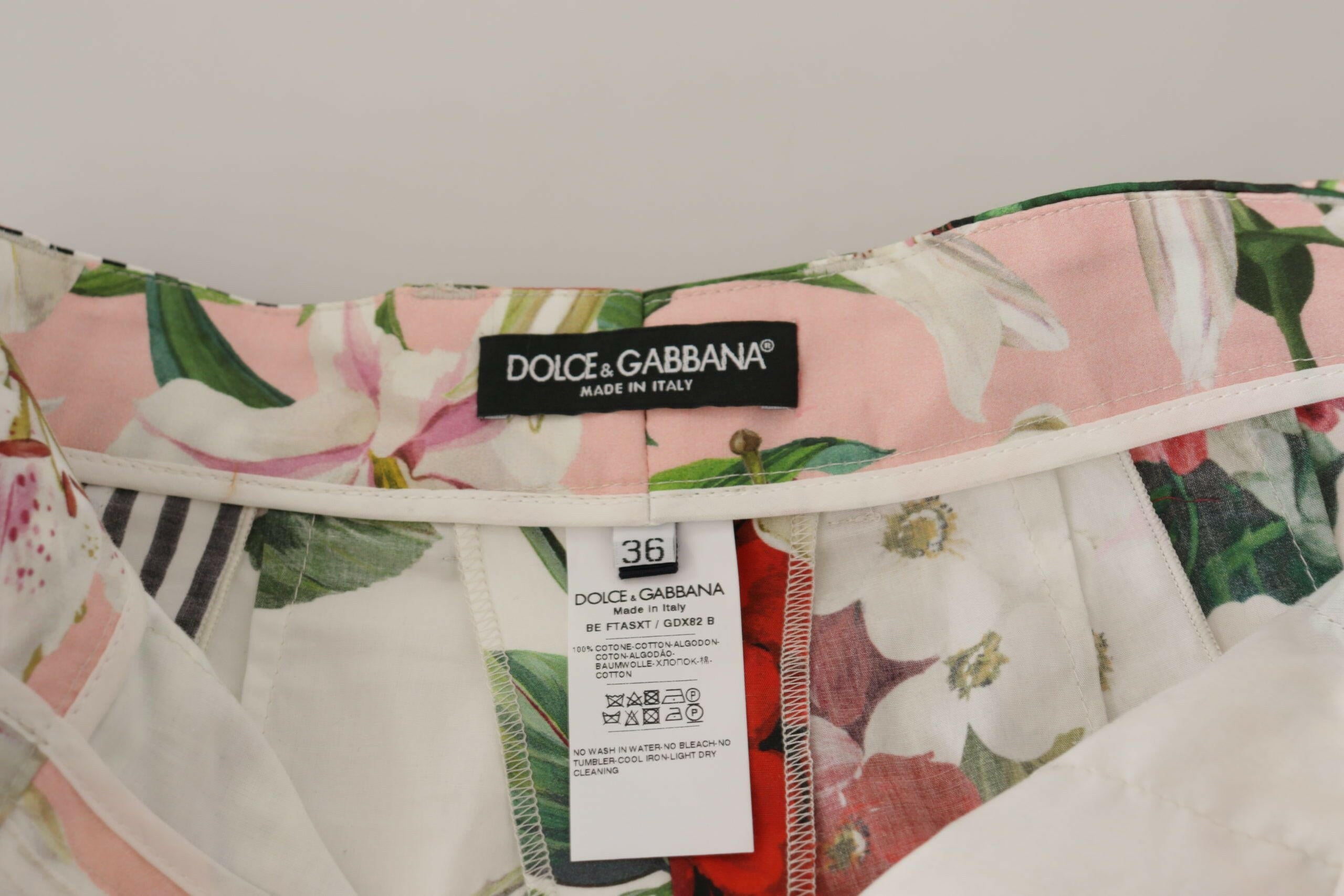 Dolce & Gabbana Multicolor High Waist Hot Pants Shorts -   -  Dolce & Gabbana.