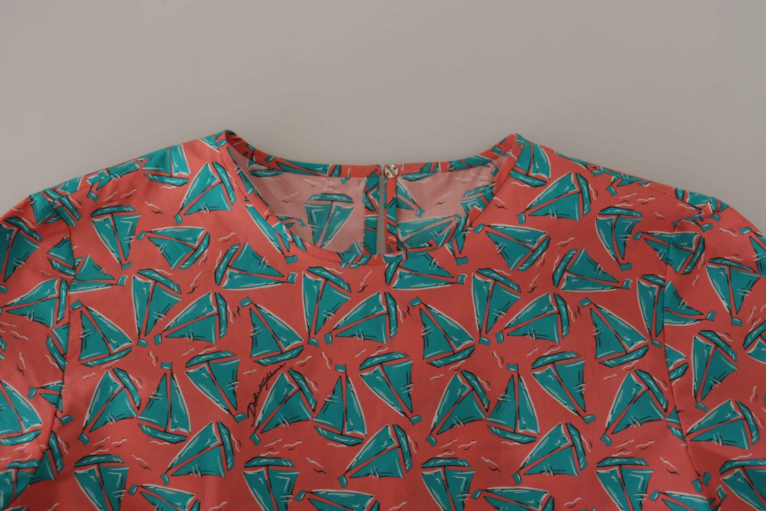 Dolce & Gabbana Pink Sail Boat Print Cotton T-shirt -   -  Dolce & Gabbana.