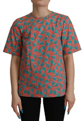 Dolce & Gabbana Pink Sail Boat Print Cotton T-shirt -   -  Dolce & Gabbana.