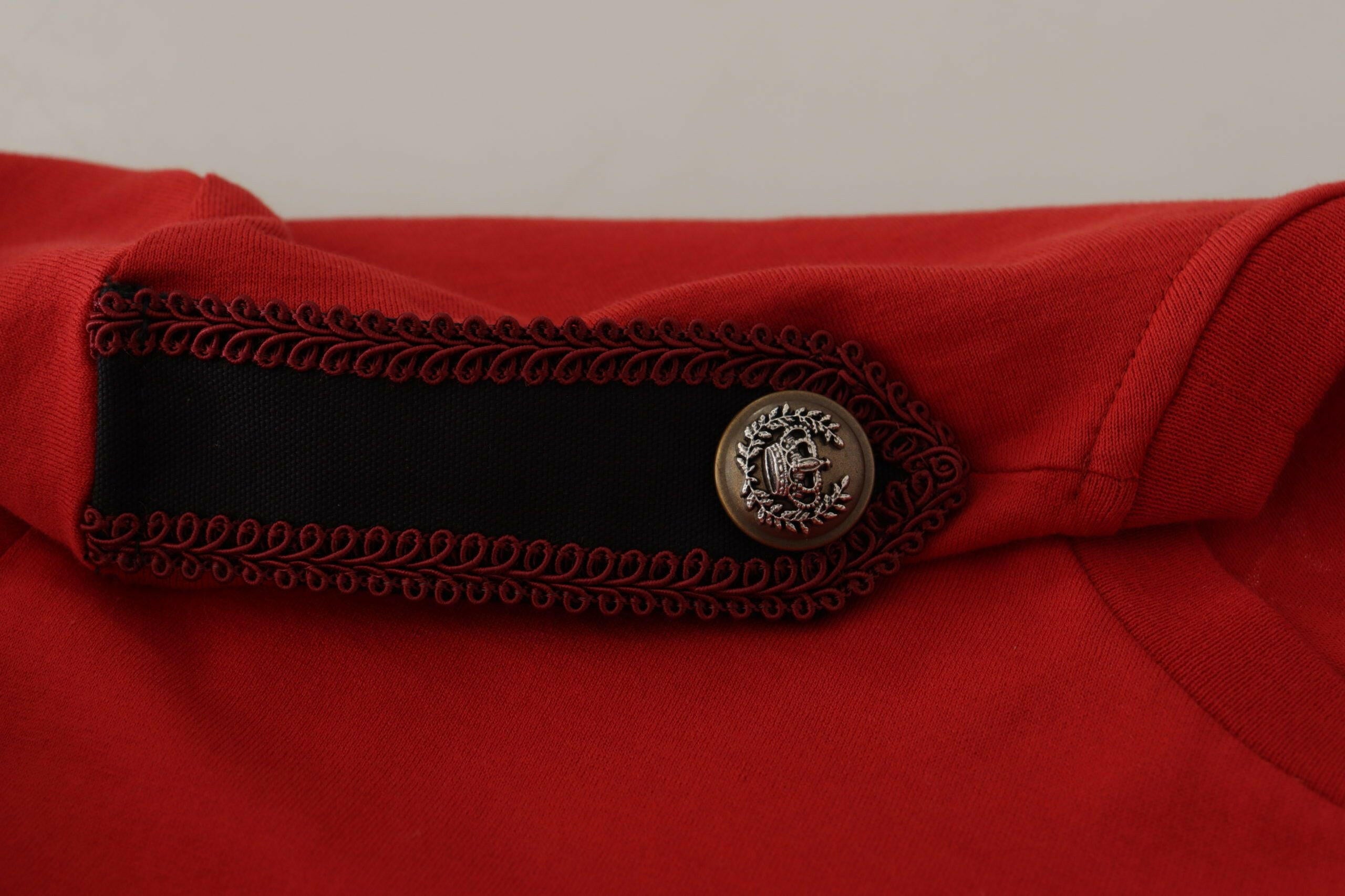 Dolce & Gabbana Red Amor Vincit Omnia Crewneck T-shirt -   -  Dolce & Gabbana.
