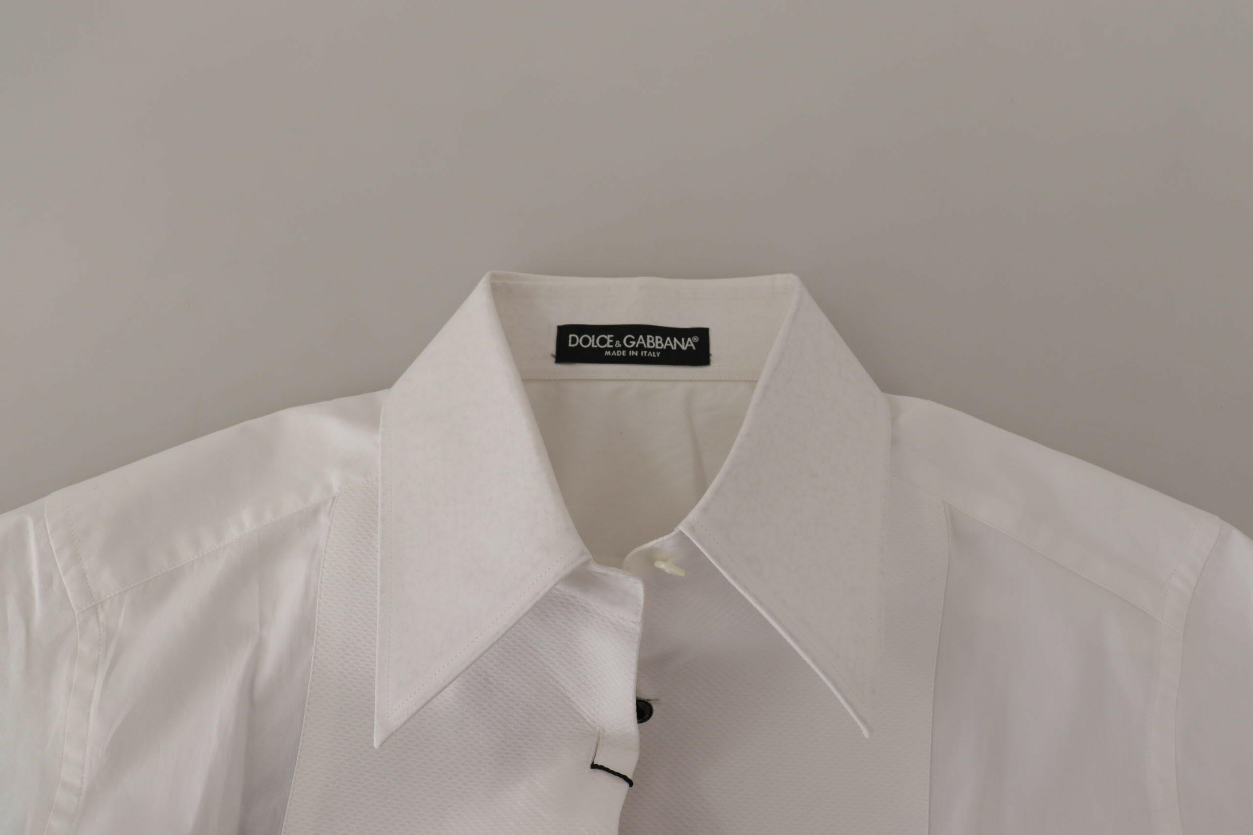 Dolce & Gabbana White Sleeveless Tuxedo Formal Blouse Top -   -  Dolce & Gabbana.