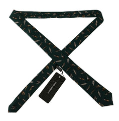 Dolce & Gabbana Black Bottle Fantasy Print Silk Adjustable Accessory Tie -  Neckties, Men -  Dolce & Gabbana.