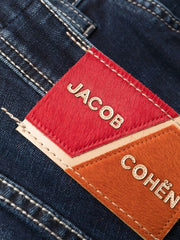 Jacob Cohen Elegant Blue Denim with Suede Accent -   -  Jacob Cohen.