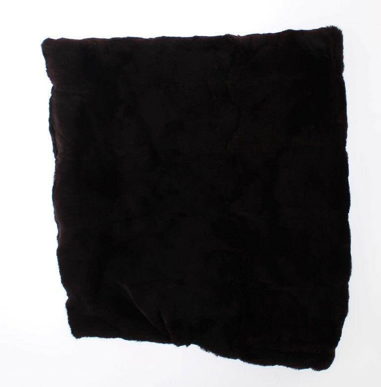 Dolce & Gabbana Purple Weasel Fur Crochet Hood Scarf Hat -   -  Dolce & Gabbana.