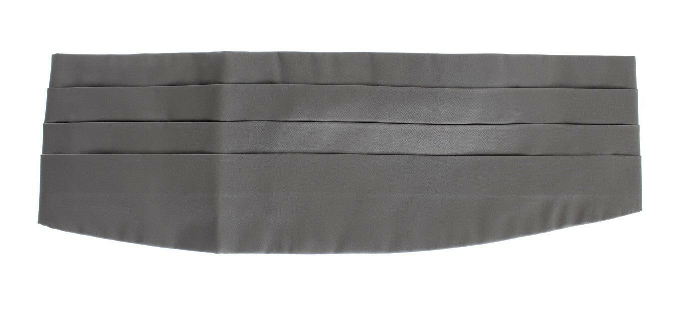 Dolce & Gabbana Gray Waist Belt Silk Cummerbund -  Men´s Cummerbund -  Dolce & Gabbana.