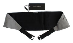 Dolce & Gabbana Gray Waist Belt Silk Cummerbund -  Men´s Cummerbund -  Dolce & Gabbana.