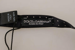 Dolce & Gabbana Black White Polka Dot 100% Silk Neck Papillon Tie -  Neckties, Men -  Dolce & Gabbana.