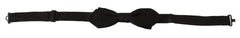 Dolce & Gabbana Black Solid 100% Silk Adjustable Neck Papillon Tie -  Neckties, Men -  Dolce & Gabbana.