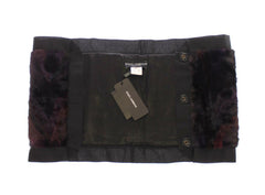 Dolce & Gabbana Purple MINK Fur Scarf Foulard Neck Wrap -   -  Dolce & Gabbana.