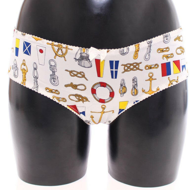 Dolce & Gabbana White Sailor Bra Panty Stretch Underwear -   -  Dolce & Gabbana.