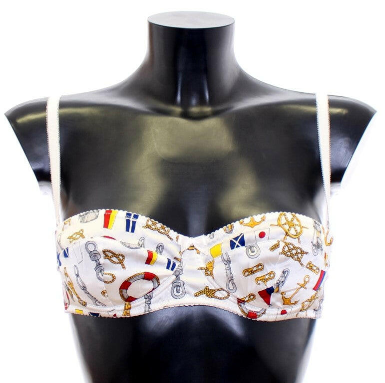 Dolce & Gabbana White Sailor Bra Panty Stretch Underwear -   -  Dolce & Gabbana.