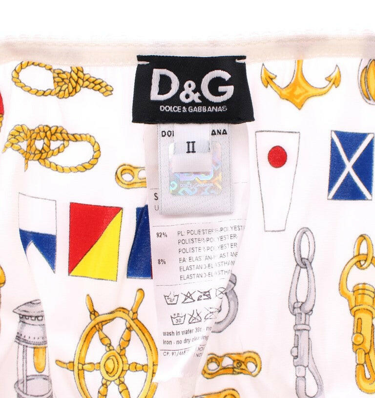 Dolce & Gabbana White Sailor Bra Panty Stretch Underwear -   -  Dolce & Gabbana.