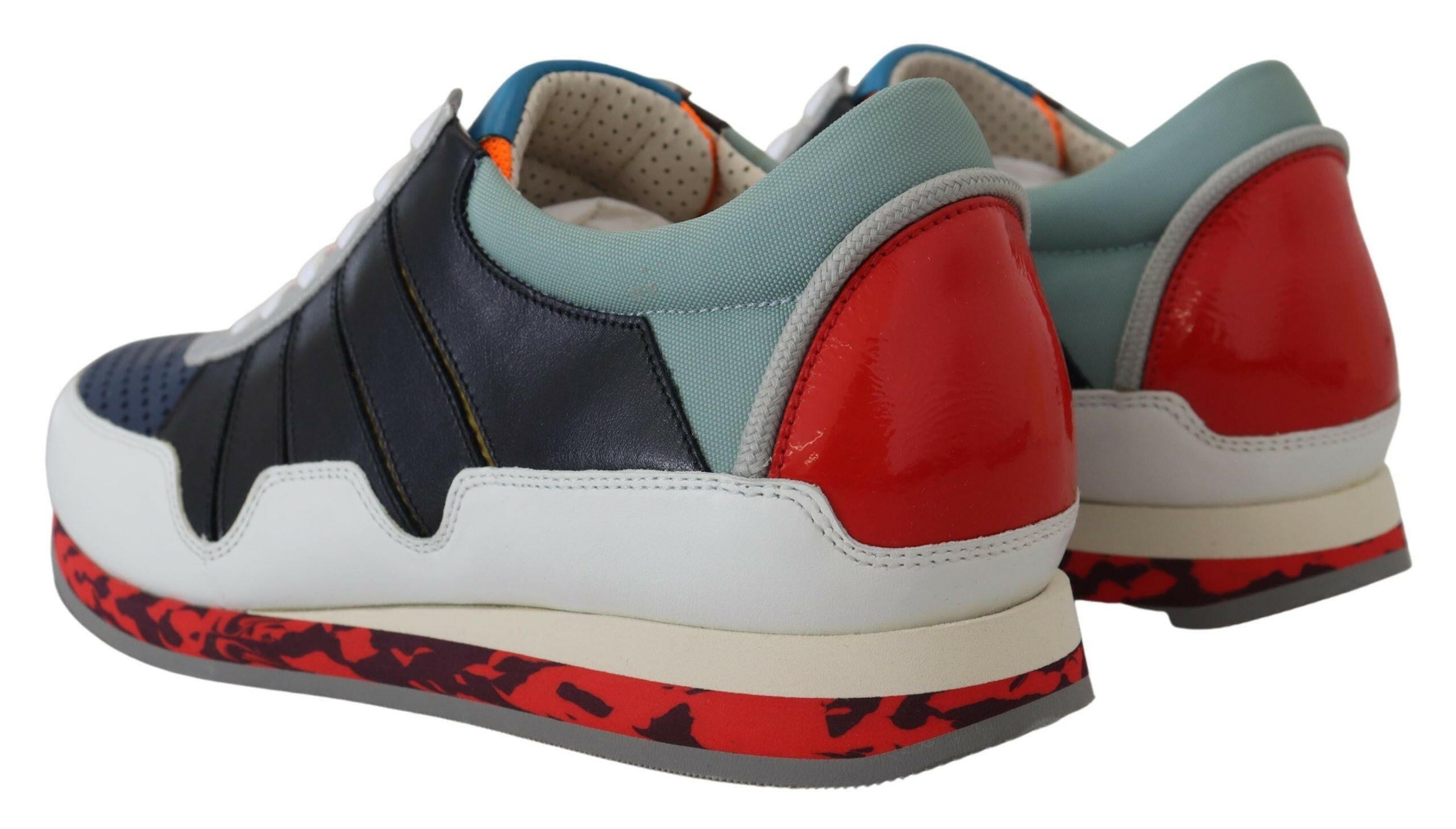 Dolce & Gabbana Multicolor Leather Sport Low Top Sneakers -   -  Dolce & Gabbana.