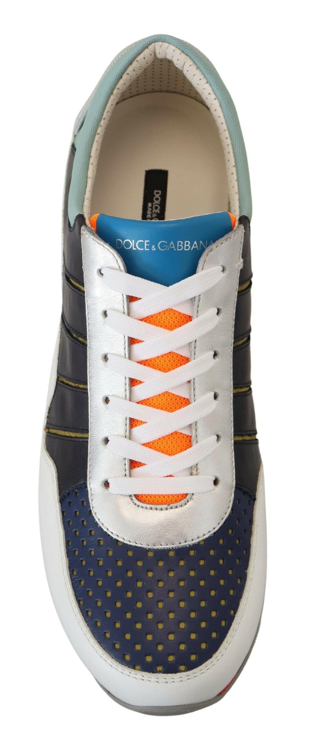 Dolce & Gabbana Multicolor Leather Sport Low Top Sneakers -   -  Dolce & Gabbana.
