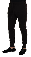 Dolce & Gabbana Brown Cashmere Trousers Bottoms Drawstring Pants -   -  Dolce & Gabbana.