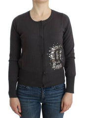 John Galliano Purple Wool Sequined Cardigan Knit Sweater -   -  John Galliano.