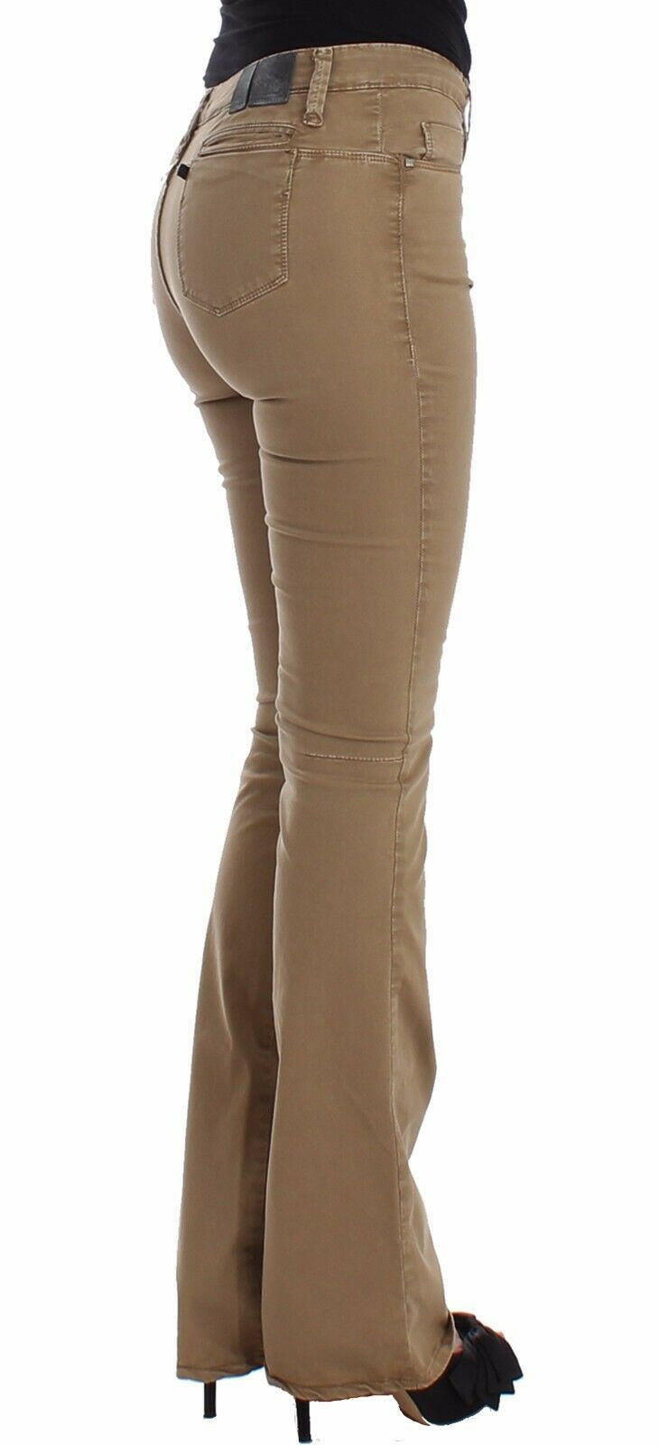 Costume National Beige Straight Leg Denim Pants Stretch Jeans -   -  Costume National.