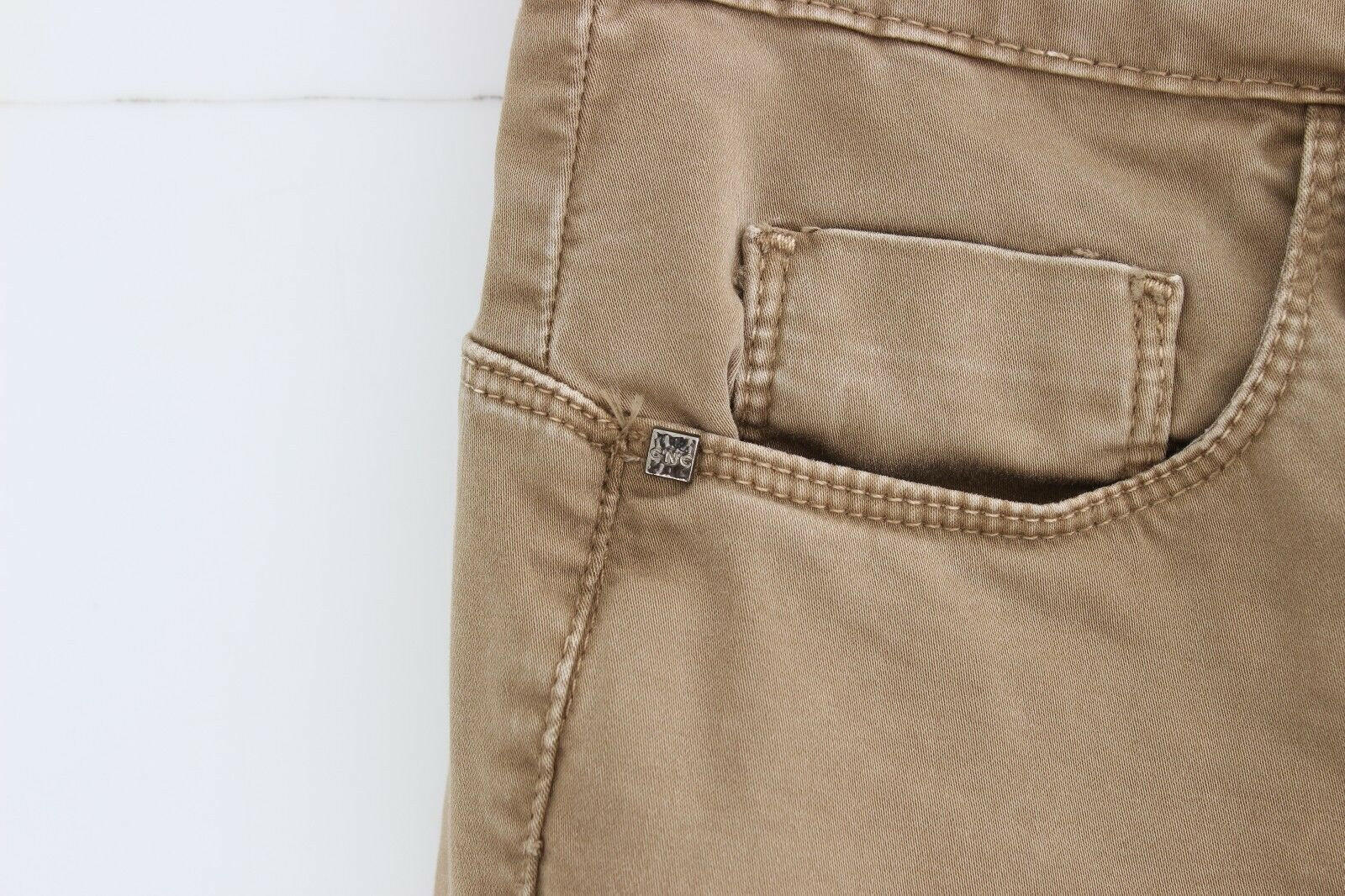 Costume National Beige Straight Leg Denim Pants Stretch Jeans -   -  Costume National.