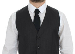 Dolce & Gabbana Gray Wool Formal Dress Vest Gilet Weste -  Vests for Men Suits -  Dolce & Gabbana.
