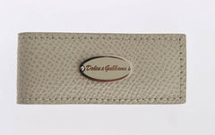 Dolce & Gabbana Beige Leather Magnet Money Clip -   -  Dolce & Gabbana.