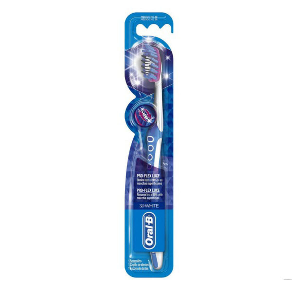 Toothbrush 3D White Pro-Flex Luxe Oral-B D White Flex Luxe Medium 1 Unit -  Health and personal care, Oral care -  Oral-B.