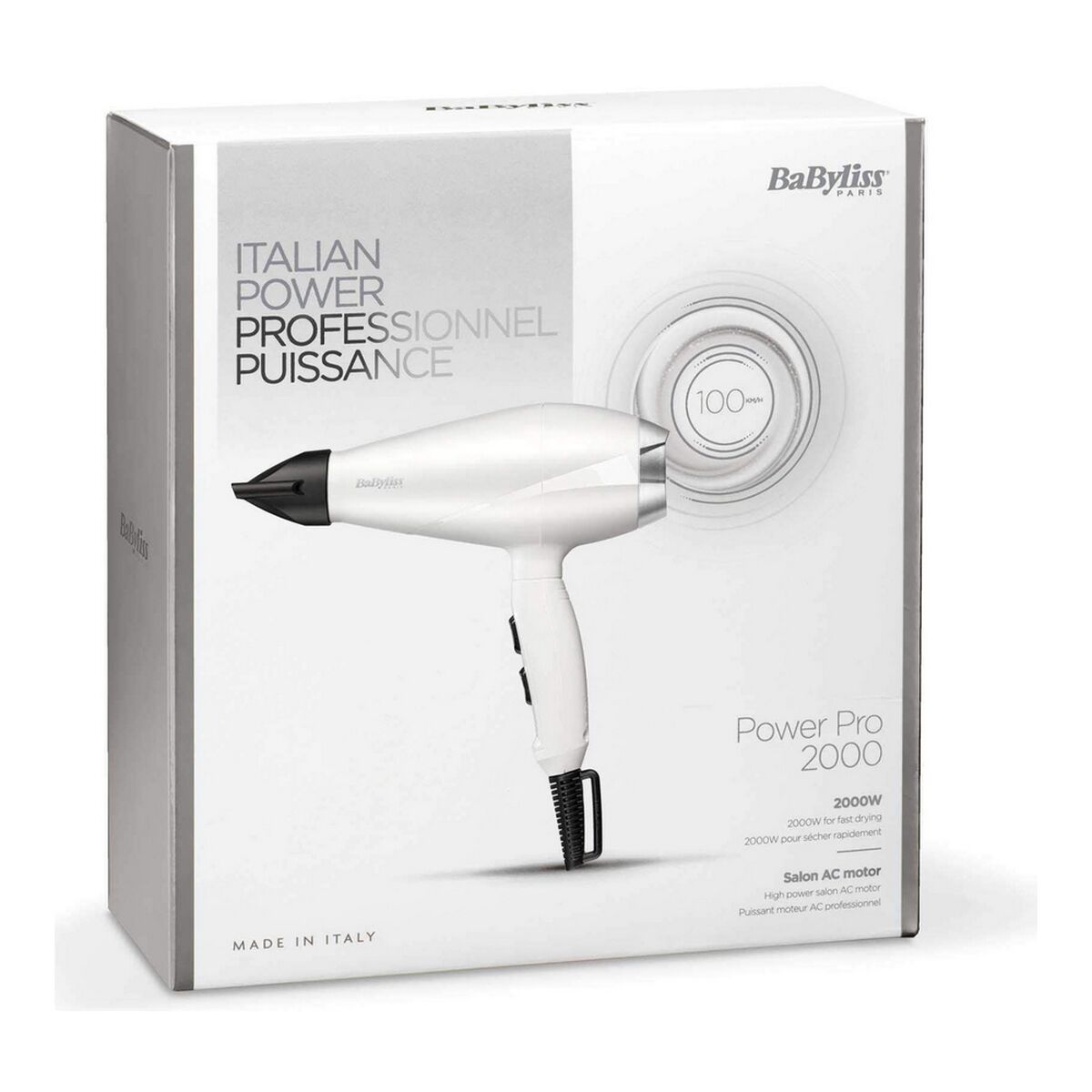 Hairdryer Babyliss 6704WE 2000W White 2000 W -  Beauty, Hair care -  Babyliss.