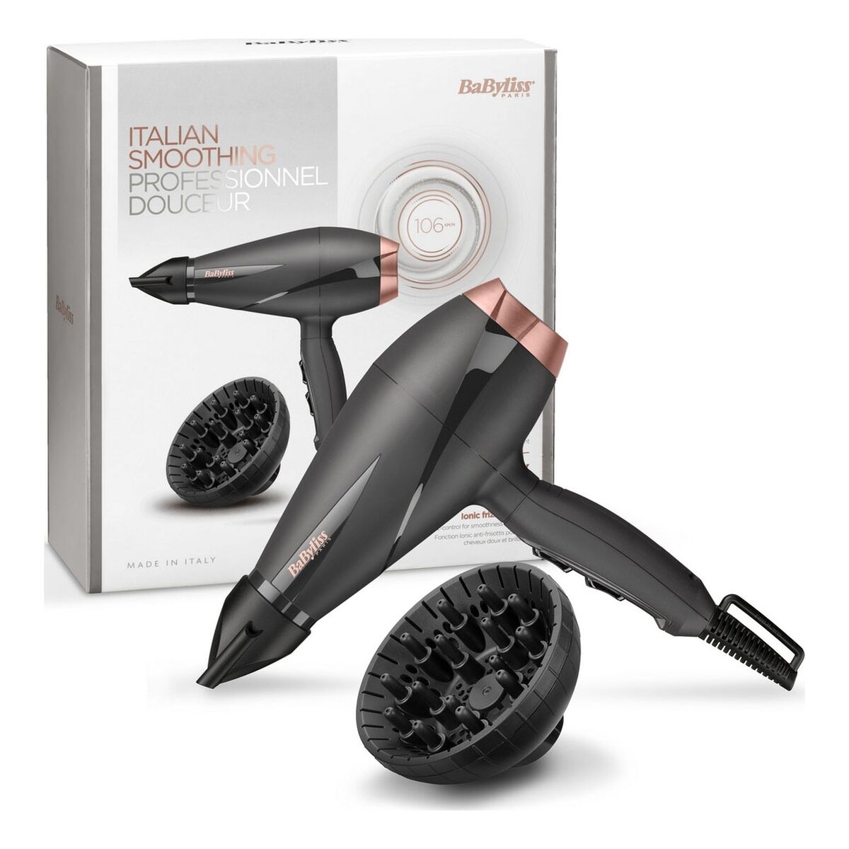 Hairdryer Babyliss 6709DE 2100 W Black Dark grey -  Beauty, Hair care -  Babyliss.