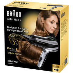 Hairdryer Braun Satin Hair 7 HD710 Black 2200 W Ionic -  Beauty, Hair care -  Braun.