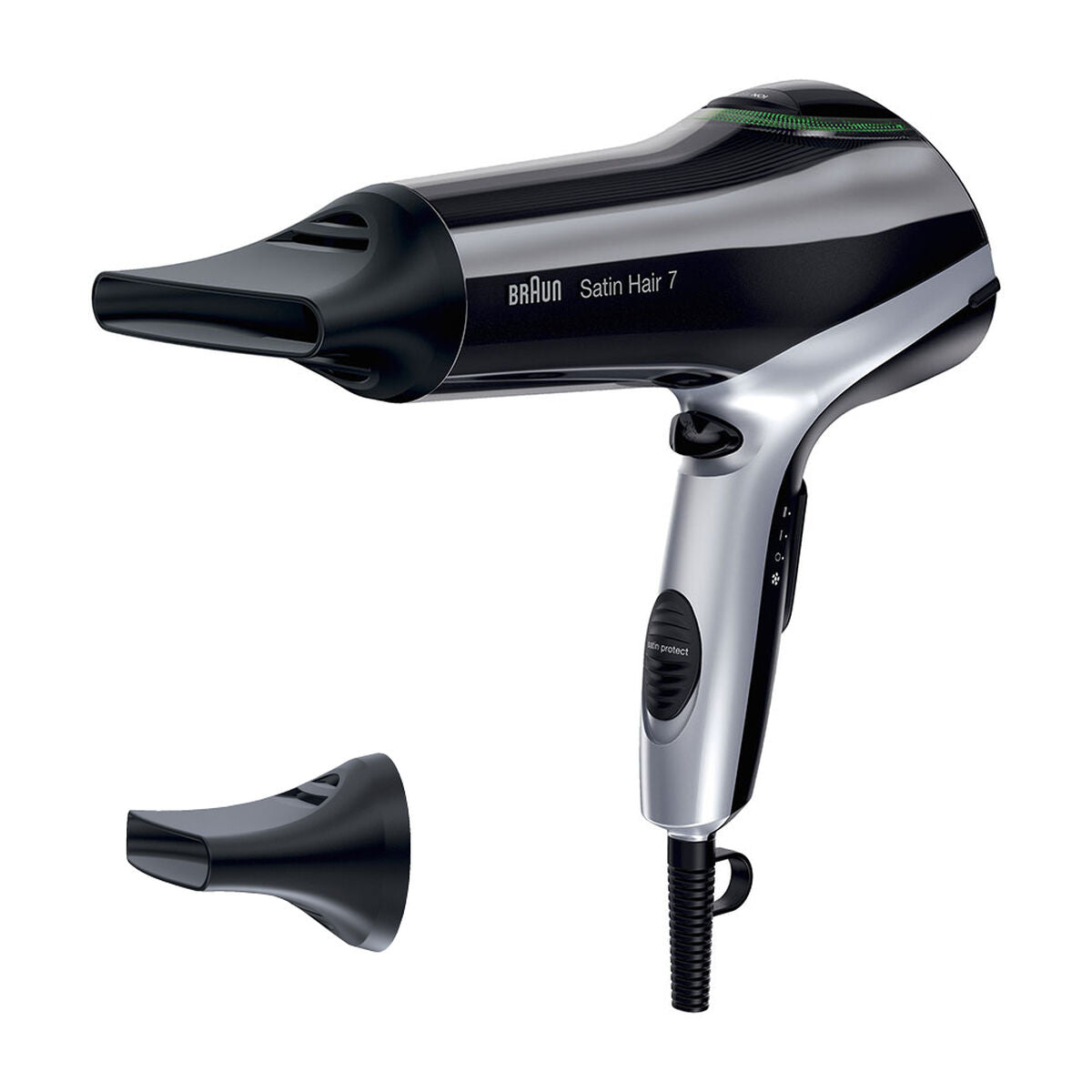 Hairdryer Braun Satin Hair 7 HD710 Black 2200 W Ionic -  Beauty, Hair care -  Braun.