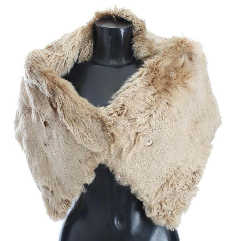 Dolce & Gabbana Beige Alpaca Collar Scarf -   -  Dolce & Gabbana.
