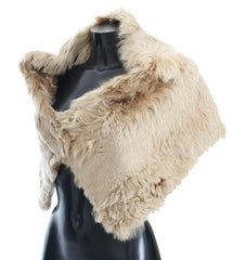Dolce & Gabbana Beige Alpaca Collar Scarf -   -  Dolce & Gabbana.
