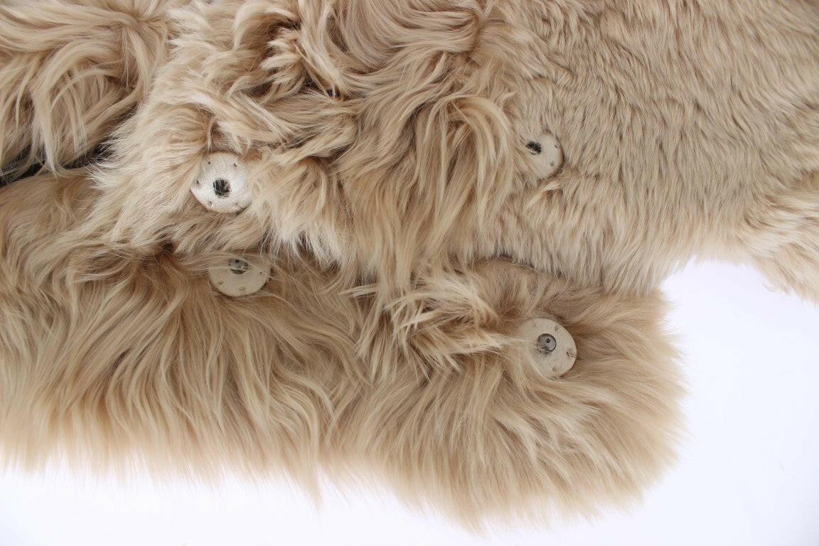 Dolce & Gabbana Beige Alpaca Collar Scarf -   -  Dolce & Gabbana.