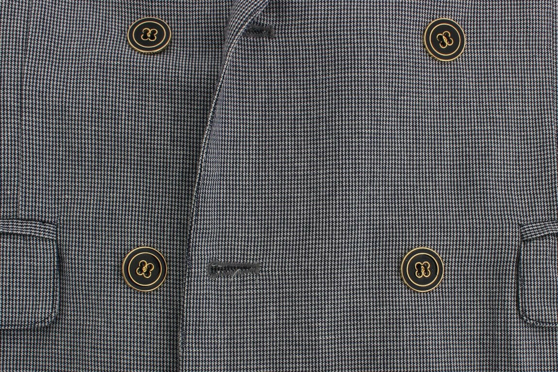 Master Coat Blue Double Breasted Regular Fit Blazer -   -  Master Coat.