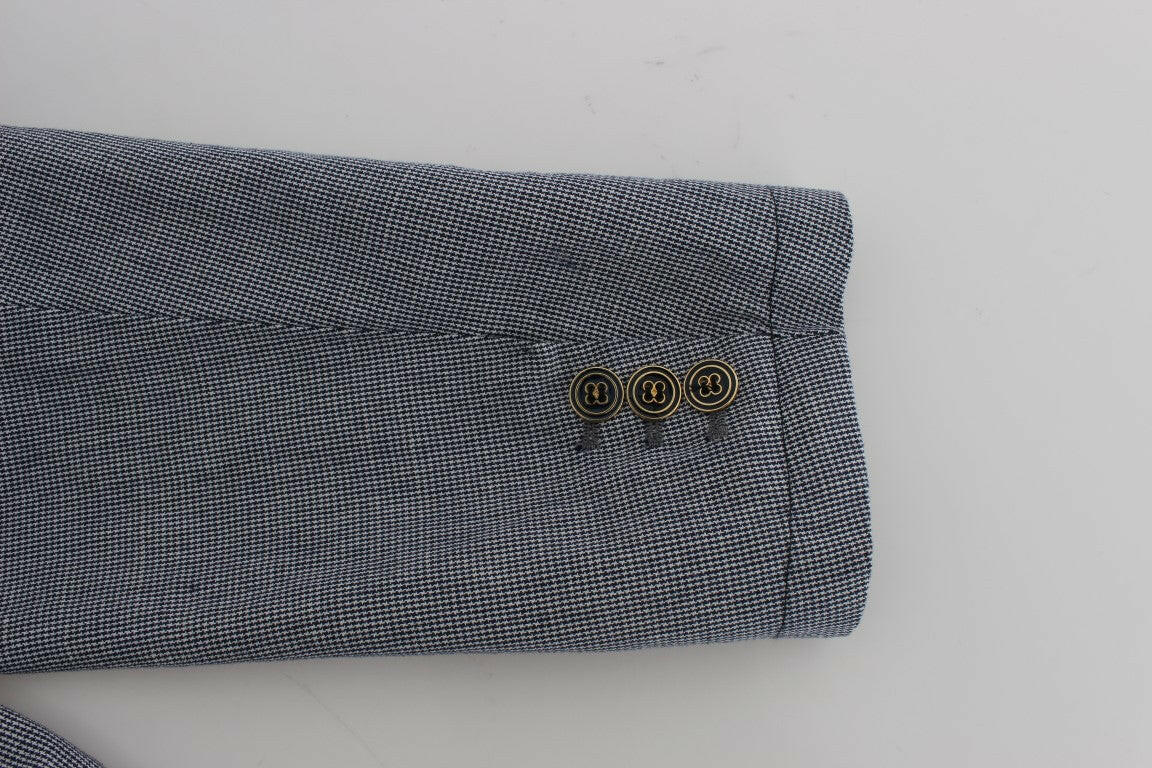 Master Coat Blue Double Breasted Regular Fit Blazer -   -  Master Coat.