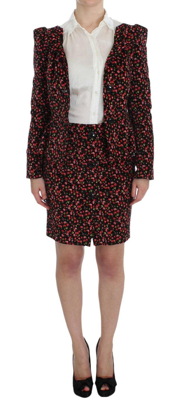 BENCIVENGA Black Multicolor Floral Suit -   -  BENCIVENGA.