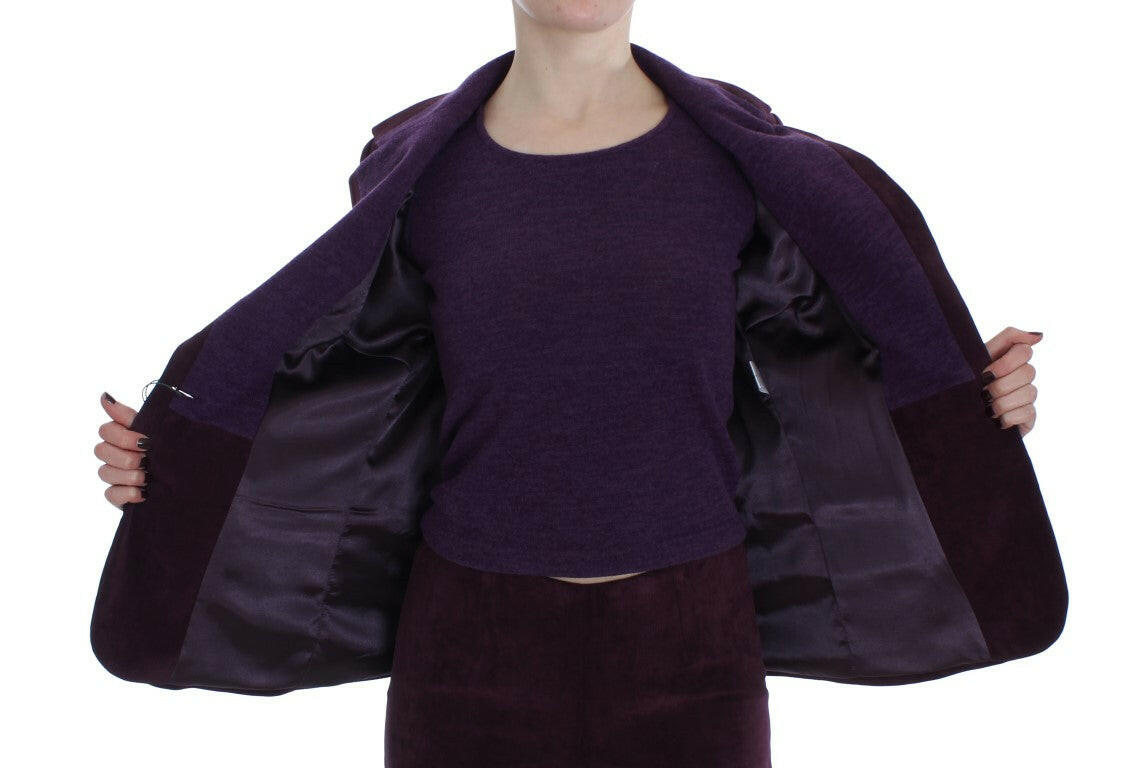 BENCIVENGA Purple Wool Suit T-Shirt Set -   -  BENCIVENGA.
