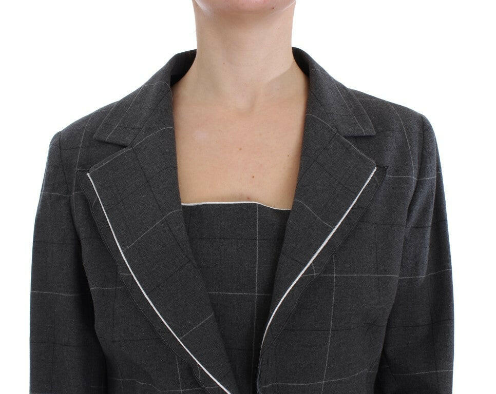 BENCIVENGA Gray Stretch Sheath Dress Suit Set -   -  BENCIVENGA.
