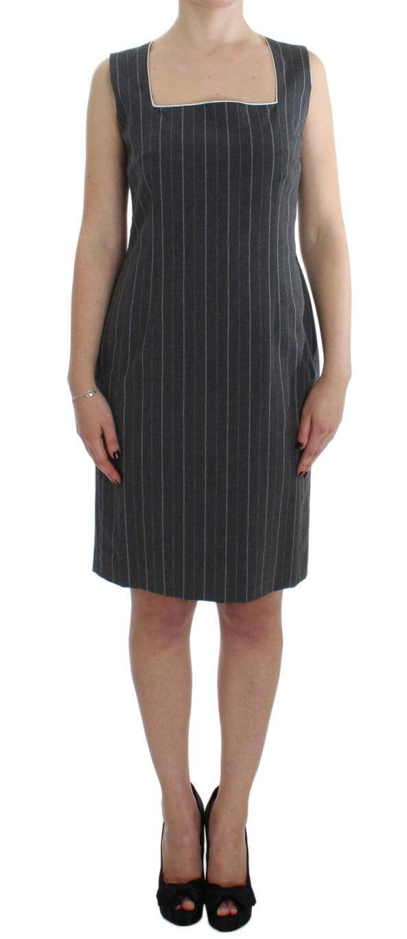 BENCIVENGA Gray Stretch Suit Sheath Dress & Blazer Set -   -  BENCIVENGA.