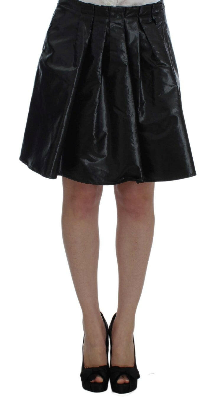 Exte Black Blue Two Piece Suit Skirt & Blazer -   -  Exte.