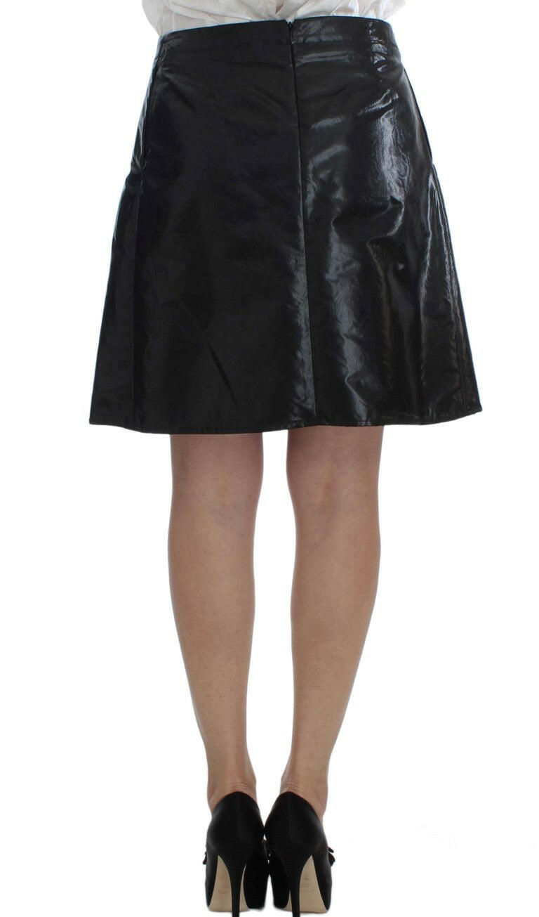 Exte Black Blue Two Piece Suit Skirt & Blazer -   -  Exte.