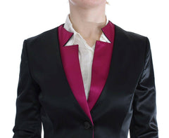 Exte Black Pink Two Piece Suit Skirt & Blazer -   -  Exte.