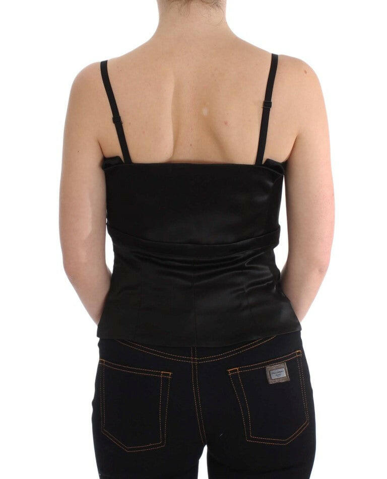 Exte Black Tank Party Evening Top Blouse -   -  Exte.