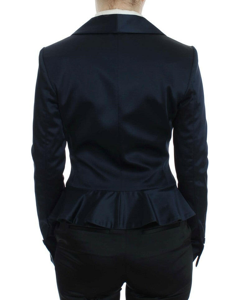 Exte Blue Three Button Single Breasted Blazer Jacket -   -  Exte.
